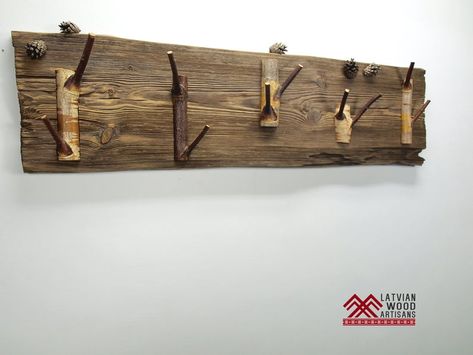 Coat rack Driftwood coat rack Rustic coat rack Handmade | Etsy Rustic Coat Hanger, Coat Hanger Ideas, Rustic Coat Rack Entryway, Wood Coat Rack Wall, Wooden Coat Hanger, Diy Coat Rack, Diy Coat, Rustic Coat Rack, Wooden Coat Hangers