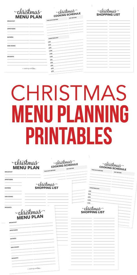 Menu Template Free Printable, Cooking Schedule, Free Printable Menu Template, Menu Planning Printable, Organized Christmas, Christmas Menu Template, Menu Planner Printable, Meal Planner Printable Free, Printable Menu Template