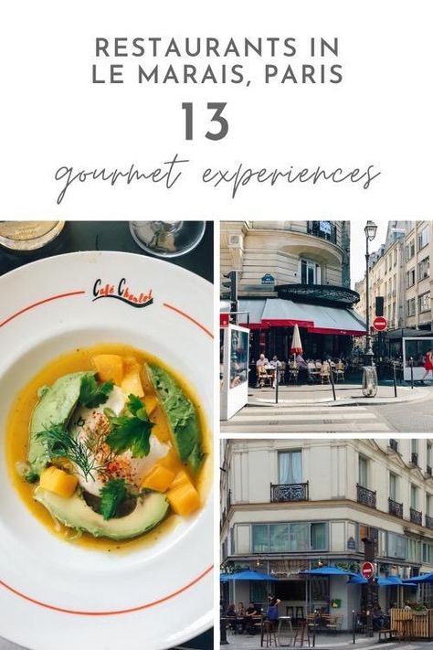 Wondering where to eat in le Marais, Paris? Here are 13 best gastronomic experiences you won't want to miss in Paris. #restaurantslemaraisparis #wheretoeatinparis #wheretoeatinlemarais #restoslemaraisparis #besteatingexperiencesemaraisparis #bestrestosparis Where To Eat In Le Marais, Best Cafes In Paris, Where To Eat In Paris, Paris Marais, Paris Places, Paris Trip Planning, Best Restaurants In La, Best Restaurants In Paris, Dinner In Paris