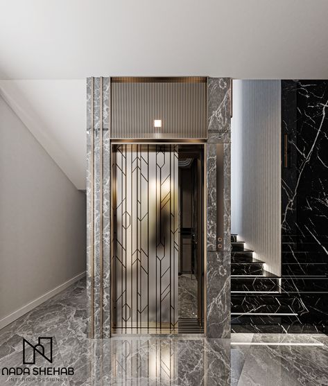 D R E A M Y on Behance Lift Lobby Design Residential, Lift Wall Cladding Design, Lobby Design Residential, Entrance Lobby Design, Lift Lobby Design, Elevator Lobby Design, Wall Cladding Designs, Lift Lobby, Elevator Interior