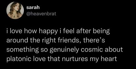 Best Friend Tumblr Quotes, Wholesome Friendship Aesthetic, Friendship Tumblr Posts, I Love My Friends Tweets, Genuine Friendship Quotes, Platonic Love Aesthetic, Best Friend Tumblr, Cosmic Love, Platonic Love