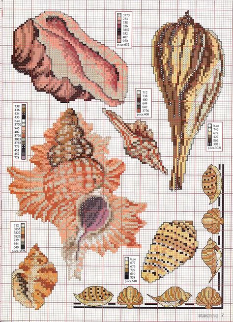 960×1327 Seashell Cross, Cross Stitch Sea, Cross Stitch Love, Cross Stitch Alphabet, Cross Stitch Animals, 자수 디자인, Cross Stitch Charts, Ribbon Embroidery, Cross Stitch Art