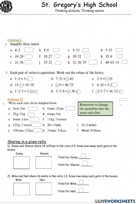 Ratio And Proportion, Proportions Worksheet, Classroom Preparation, Dividing Fractions, Ratios And Proportions, Algebra Worksheets, Spelling Lists, English Worksheets For Kids, Seventh Grade