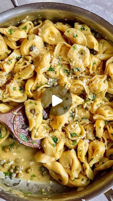 The Kitchn on Instagram: "This week, our Dinner Therapist @kellimfoster is sharing a simple yet fancy weeknight pasta: One-Pan Tortellini Piccata! It’s quick, it’s easy, and it’s so delicious we ate it straight out of the pan (no regrets here 😆) Get the recipe at the link in bio! #thekitchn #dinnertherapist #easymeals #weeknightmeals #tortellini #piccata #onepanmeal #lemon" Tortellini Piccata Recipe, Tortellini Piccata, Weeknight Pasta, Piccata Recipe, One Pan Meals, No Regrets, January 22, Tortellini, Weeknight Meals