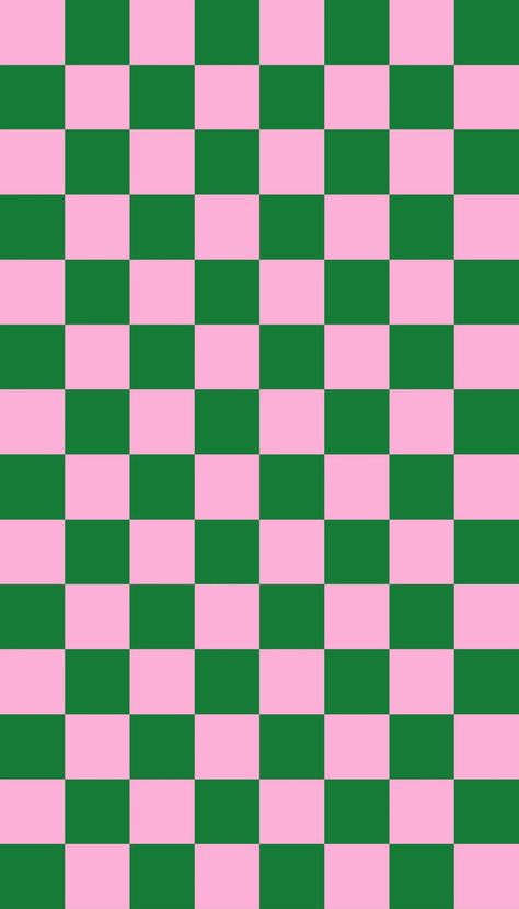 Aesthetic wallpaper Pink Checker Wallpaper, Green Pink Aesthetic Wallpaper, Checkered Background Aesthetic, Fun Backgrounds, Pretty Phone Backgrounds, Checker Wallpaper, Checker Background, Checkered Background, Ipad Background