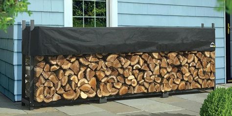 The Do's and Don'ts of Storing Firewood Firewood Storage Rack, Fold Up Chairs, Outdoor Firewood Rack, Firewood Racks, Air Design, Shed Sizes, Metal Carports, Ventilation Design, Firewood Rack