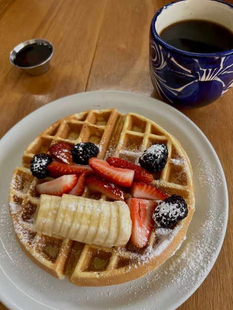 Waffles and coffee Waffles And Coffee, Nom Nom, Waffles, Coffee, Quick Saves