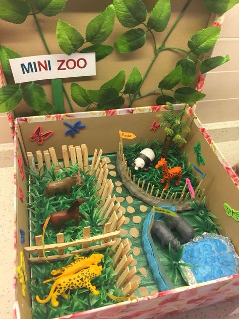 Zoo Preschool, Zoo Crafts, Zoo Activities, Zoo Project, Kids Zoo, Garden Crafts Diy, Aktivitas Montessori, Crafts With Pictures, Animal Projects