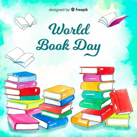 Free Vector | Nice watercolour world book day background World Book Day, About World, Day Background, Book Day, Color Pencil Art, Color Pencil, Pencil Art, Vector Photo, Colored Pencils