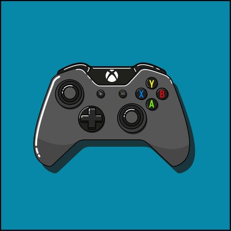 Xbox controller X Box Controller Drawing, Xbox Tattoo Ideas, Xbox Controller Drawing, Xbox Background, Xbox Art, Xbox Wallpaper, Game Controller Art, Control Xbox, Cafe Design Inspiration