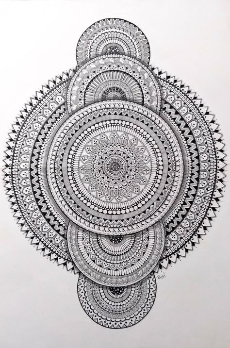 Easy Mandala Drawing, Mandala Art Therapy, Doodle Art Drawing, Mandala Design Pattern, Mandala Art Lesson, Mandala Artwork, Dot Art Painting, Nature Art Painting, Mandala Design Art