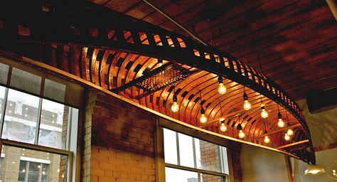 Cabin Bunkhouse, Canoe Rack, Boat Lights, Canoes, Coastal Interiors, The Ceiling, Restaurant Interior, Barn House, Cabin Decor