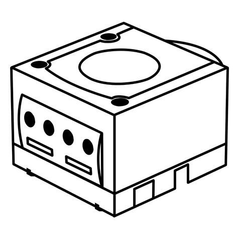 Gamecube Tattoo, Nintendo Tattoo, Icon Tattoo, Nintendo Gamecube, Simple Doodles, Tattoo Ideas, Pinterest Likes, Nintendo, Coloring Pages