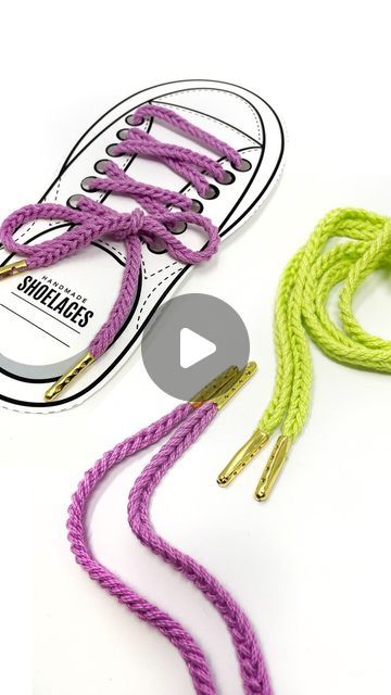 The Knotty Boss - Anna Leyzina on Instagram: "Looking for new items to add to your spring and summer markets? I’ve got the perfect thing... decorative shoelaces! So quick and easy to make and they look adorable. Just work up a cord in any style you prefer, I recommend using DK cotton, add some aglets (shoelace tips) to the ends and attach your shoelace to the card for the perfect display - printable display cards avail in my shop.

 
For anyone who prefers I do have the pattern for the braided shoelace as well. The pattern includes written instructions, with photos, along with a list of tools and exact materials used.

#theknottyboss #crochetpattern #crochetlove #crochetgeek #instacrochet #crochetaddiction #crochetshoelace #crochetmaker #crochetcontent #crocheter #crochetgirlgang #craftspo Crochet Shoe Laces, List Of Tools, Summer Marketing, Crochet Geek, Crochet Shoes, Girl Gang, Display Cards, New Items, Shoe Laces