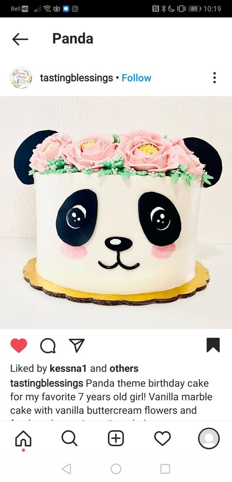 Panda Birthday Cake Ideas, Panda Birthday Cakes, Panda Cakes For Girl, Panda Cake Birthday, Panda Cake Ideas, Panda Birthday Theme, Panda Bear Cake, Panda Birthday Cake, Panda Themed Party