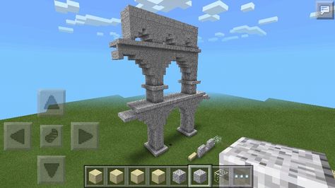 Aqueduct Minecraft, Minecraft Aqueduct, Minecraft Roman Builds, Roman Minecraft, Minecraft Ruins, Rome Buildings, Minecraft Temple, Mc Builds, Roman Aqueduct