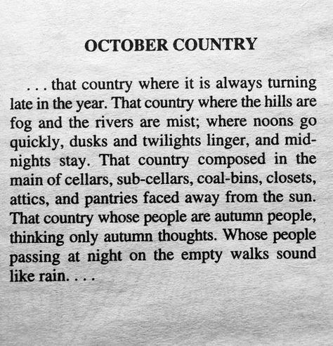 People Thinking, October Country, Halloween Stories, Who People, Ray Bradbury, Beach Reading, We Fall In Love, A Poem, Stay The Night