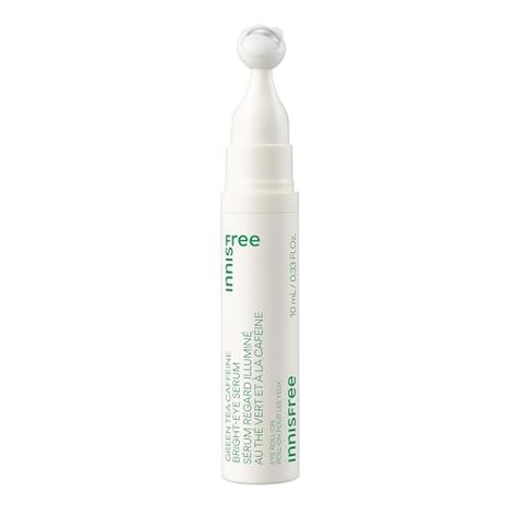 innisfree Green Tea Caffeine Bright-Eye Serum with Niacinamide, Cooling Korean Eye Serum, Hydrating Eye Cream (Packaging May Vary) Innisfree Eye Cream, Korean Eye Cream, Korean Eye, Innisfree Green Tea, Cream Packaging, Eyeliner Designs, Amazon Items, Hydrating Eye Cream, Bright Eye