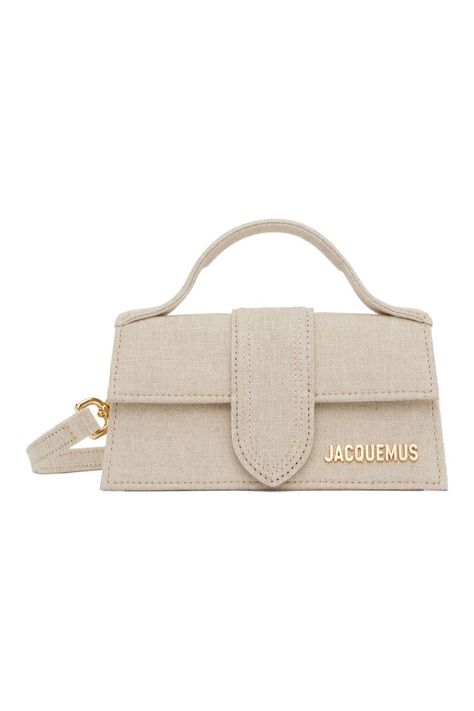 Jacquemus Le Bambino Bag, Beige Wishlist, Succession Aesthetic, Bag Packs, Jacquemus Bag, Dream Bag, Beige Jeans, Book Bags, Fashion Journals