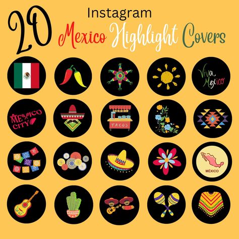 20+ Mexico Instagram Highlight Covers: Minimalist, Bright Colors, and Influencer-Inspired #Instagram_Vs_Real_Life #Instagram_Business_Marketing #Instagram_Vs_Reality #Foodie_Instagram https://www.theworldaccordingtome.org/1947184_stunning-instagram-highlight-covers-icons-trendy-aesthetic-designs/?instagram-black-jaipur-highlight-covers-explore-the-citys-charm Edit Cover, Making Money On Instagram, Instagram Vs Real Life, Instagram Business Marketing, Foodie Instagram, Instagram Highlight Covers, Digital Business Card, Custom Icons, Highlight Covers