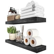 Floating Shelves Rustic, Decor For Bathroom, Wood Wall Shelf, Edge Lighting, Kitchen Set, Farmhouse Living, Kitchen Sets, Wall Shelf, Wooden Wall