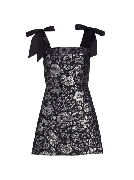 Tie Shoulder Dress, Stage Outfits, Kpop Outfits, Dream Clothes, Alice Olivia, Mini Black Dress, Pretty Dresses, Saks Fifth, Saks Fifth Avenue