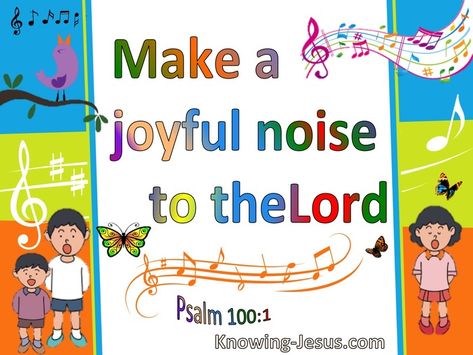 Hymns Of Praise, Make A Joyful Noise, Psalm 100, Bug Crafts, Spiritual Songs, Joyful Noise, Book Of Psalms, Bible Crafts For Kids, Rejoice And Be Glad