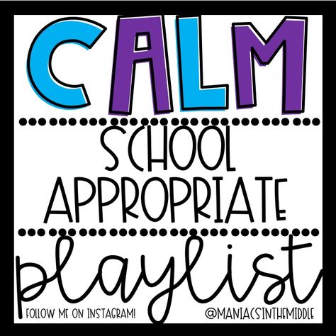 Classroom Playlists - Maniacs in the Middle Classroom Playlist, Calm Classroom, Teaching Classroom Management, Classroom Management Tool, Middle School Classroom, Classroom Behavior, Classroom Technology, New Classroom, Classroom Fun