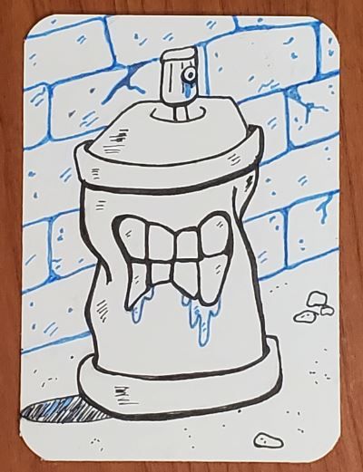 Spray Can Graffiti Drawing, Easy Graffiti Drawings Street Art, Graffiti Art Drawing Characters, Graffiti Spray Can Drawing, Spray Can Character, Spray Can Drawing, Graffiti Art Drawing Ideas, Spray Paint Drawing, Grafitis Ideas