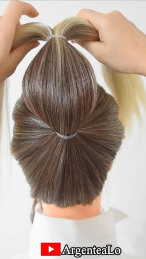 Super Easy Bun Hairstyle for long hair ❤️ | Up hairstyles, Diy hairstyles, Bun hairstyles for long hair Super Easy Bun, Easy Bun Hairstyles For Long Hair, Hairstyles Ponytail, Hairstyles Indian, Easy Bun, Easy Bun Hairstyles, Hair Upstyles, Easy Hair Updos, Hairstyles For Medium Length Hair Easy