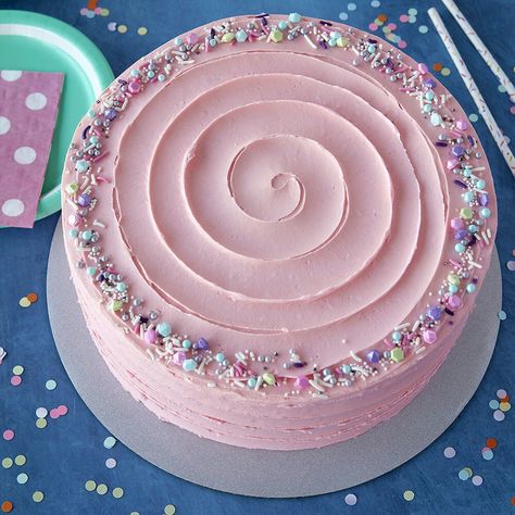 Pink Buttercream Cake, Pink Buttercream, Zucchini Cake, Magic Cake, Salty Cake, Pumpkin Cake, Pink Cake, Drip Cakes, Savoury Cake