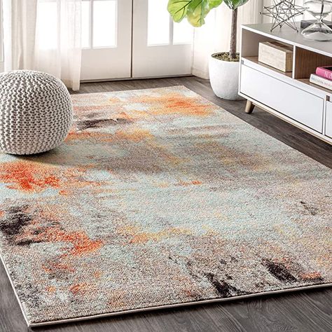 Modern Mansions, Eclectic Area Rug, Clean Bedroom, Modern Mansion, Orange Area Rug, Orange Rugs, Vintage Area Rugs, White Area Rug, Outdoor Area Rugs