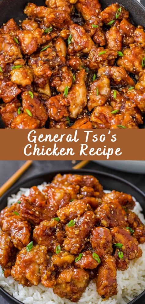 Weight Watchers General Tso Chicken, Authentic General Tso Chicken, General Tso Chicken Easy, Healthy General Tso Chicken, General Tao Chicken, General Tso's Chicken Recipe, Chicken Batter, General Tso's Chicken, Drink Recipies