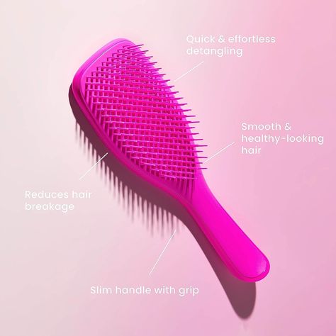 Barbie The Ultimate Detangling Brush, Dry and Wet Hair Brush Detangler for All Hair Types, Totally Pink- Barbie Pink- Halloween Costume - Bat - Spooky Season - Fall Decor - Halloween - Pumpkin - Barbie - Hello Pumpkin - Spa Decor - Salon Decor - Autum Mantle Display - Dorm Essentials - baby shower - Clean Products - NO Animal Testing - Lavender - Bedroom Knotty Hair, Detangler Brush, Tangle Teezer, Detangling Brush, Make Up For Ever, Hair Breakage, Shea Moisture Products, Sally Hansen, Wet Hair