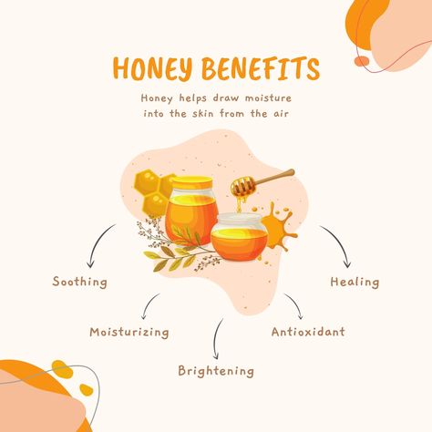 Templates Health Benefits Of Honey, Honey Facial Mask, Benefits Of Honey, Honey Facial, Honey Brand, Honey Face Mask, Honey Diy, Honey Benefits, Honey Face