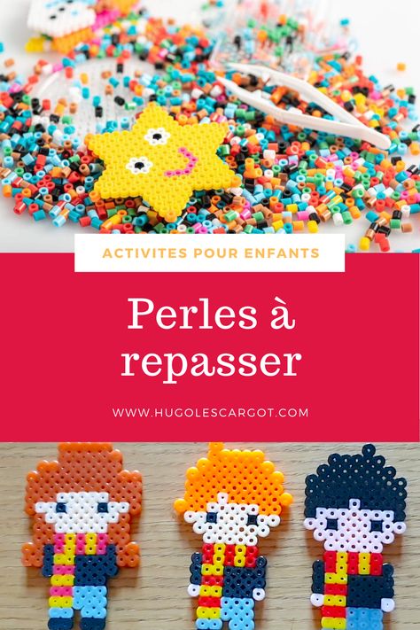 Les perles à repasser sont des petites billes que l'on assemble entre elles sur un support ou librement et que l'on repasse au fer ménager pour les solidariser entre elles. C'est une activité simple, ludique et qui est toujours faite avec papa, maman ou les deux. Et oui, quand on implique un appareil ménager, la présence parentale est obligatoire ! Pixel Art Simple, Camping Art, Perler Beads, Pixel Art, Color, Art