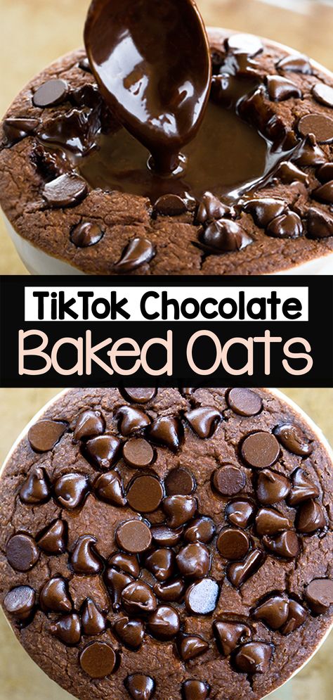 Baked Oatmeal Mug Cake, Chocolate Cake Baked Oats, Chocolate Chip Baked Oats No Banana, Chocolate Brownie Baked Oats, Chocolate Oat Mug Cake, Chocolate Baked Oats Microwave, Single Serving Baked Oats, Healthy Chocolate Baked Oats, Baked Oats No Blender