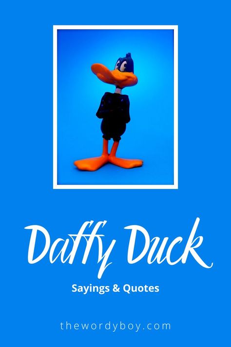 Daffy Duck Sayings Duck Sayings, Daffy Duck Quotes, Cartoon Personality, Duck Quotes, Elmer Fudd, Sayings And Quotes, Black Duck, Merrie Melodies, Daffy Duck