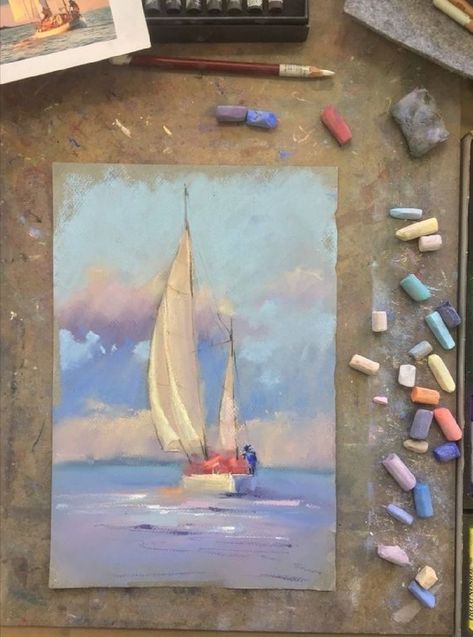 Chalk Pastel Art, Soft Pastels Drawing, Seni Pastel, Soft Pastel Art, Oil Pastels Painting, Arte Peculiar, Pastel Crayons, Pastel Artwork, Pastel Sec