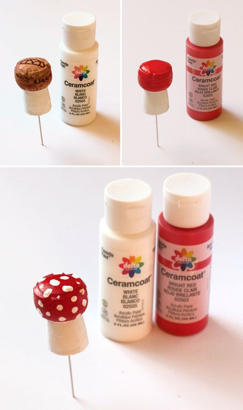 How to make a toadstool magnet out of a champagne cork Cork Mushrooms, How To Make Magnets, Diy Cork, Wine Cork Wreath, Wine Cork Diy Crafts, Cork Wreath, Pin Boards, Champagne Corks, Cork Diy