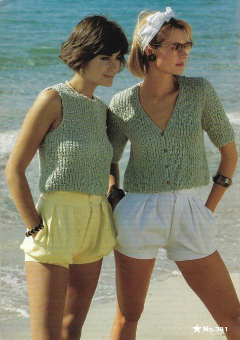 Women Cardigan Cotton Tops Knitting Pattern Ladies Short Long | Etsy Cardigan With Shorts, Knitting Patterns For Women, Lace Jumper, Ladies Knitting Patterns, Vest Tops Women, Jumper Knitting Pattern, Fair Isle Cardigan, Vintage Knitting Patterns, Motif Vintage