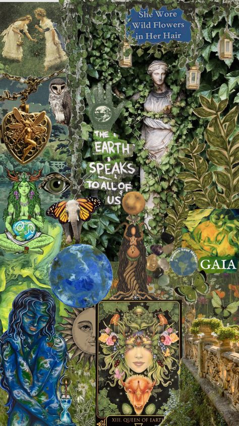 Gaia the mother of earth. #mother #motherearth #gaia #nature #mothernature #earth Witch Plants, Mother Of Earth, Gaia Goddess, Snowboard Design, Goddess Aesthetic, Earth Mother, Goth Wallpaper, Flower Collage, Sound Of Rain