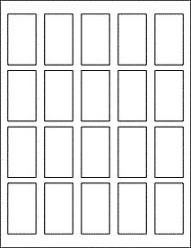 Rectangle Labels 20 Per Sheet - OL340 - 1.25" x 2.25" Free Label Templates, Organization Chart, Tag Templates, Shape Templates, Ticket Template, Free Label, Templates Printable Free, Printable Labels, Label Templates