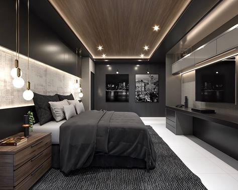 Bedroom Inspirations Master Dark, Cozy Bedroom Master, Royal Bedroom Design, Teenager Bedroom Design, Bedroom Decorate, Bedroom Inspirations Master, Dining Room Design Luxury, Royal Bedroom, Black Bedroom Design