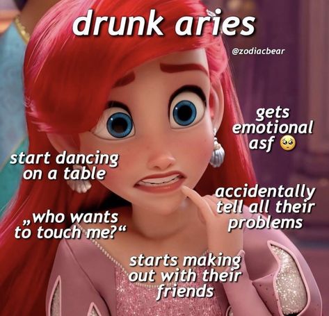 drunk Aries #aries #astrology Aries Queen, Aries Things, Aries Funny, Astrology Signs Aries, Aries Aesthetic, Aries Baby, Aries Traits, Aries Zodiac Facts, Aries Astrology