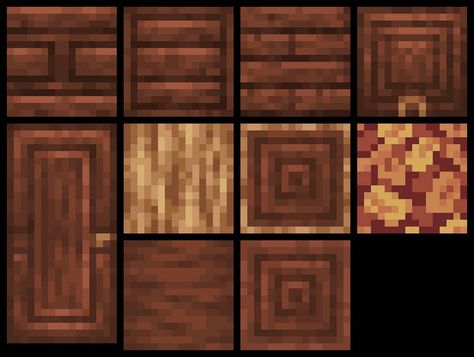 Pixel Art Wood Texture, Minecraft Texturing, Minecraft Moodboard, Minecraft Floor Designs, Minecraft Textures, Minecraft Creator, Minecraft Addons, Minecraft Blocks, Indie Game Art