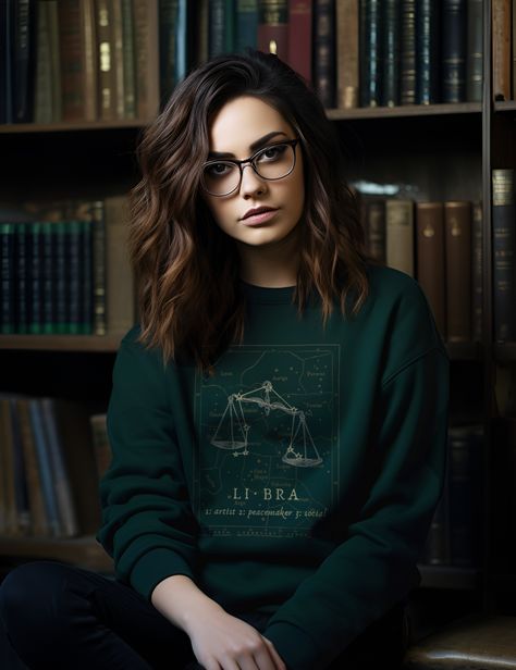 Immerse yourself in the world of dark academia with the exquisitely soft and warm Libra Tarot Card Sweatshirt. This intriguing design offers a unique fusion of scholarly aesthetics and your zodiac sign personalization. Crafted from 50% cotton and 50% polyester, it envelops you in cozy warmth while exuding an air of mystery and sophistication. Elevate your everyday style and embrace the intellectual allure of dark academia with this unique addition to your wardrobe staples.Also makes the perfect Poet Aesthetic, Aesthetic Plus Size, Nevermore Raven, Indie Goth, Academia Clothing, Oversized Aesthetic, Aesthetic Sweaters, Art Literature, Dark Academia Clothing