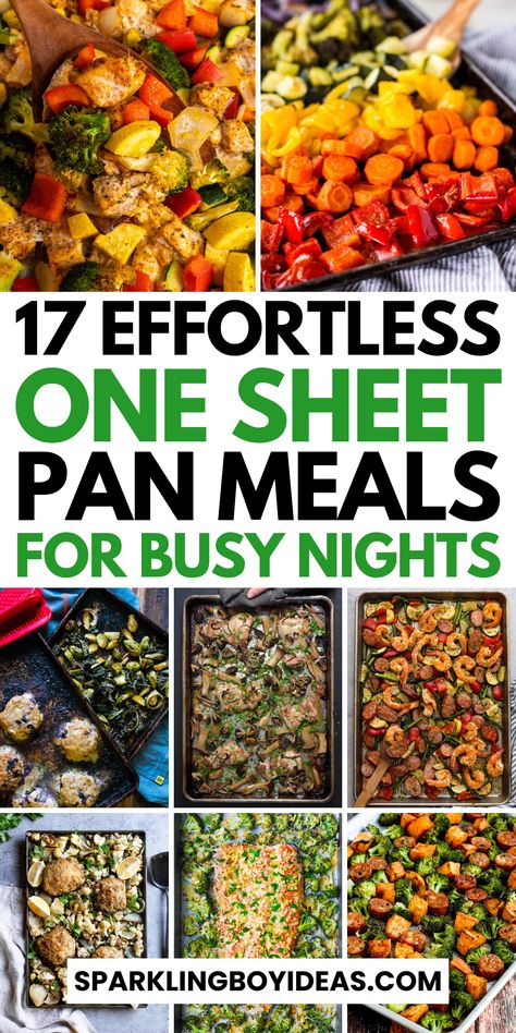 Dive into the world of healthy one sheet pan meals and find a variety of easy healthy sheet pan recipes, perfect for busy weeknights. From savory beef sheet pan dinners to succulent steak options, these one pan oven meals are not only delicious but also incredibly convenient. Embrace the comfort of winter sheet pan meals, ideal for cozy family dinners. Our one pan meals are not just cheap easy dinners; they're a celebration of flavors and health. So make sure to try these family dinner ideas. Easy Healthy 1 Pan Meals, Healthy Freezer Sheet Pan Meals, Best Sheet Pan Meals, Quick Easy Sheet Pan Dinners, Quick And Easy Sheet Pan Dinner Recipes, One Pan Meals Healthy Easy Dinners, One Pan Make Ahead Dinners, Healthy Recipes Sheet Pan, One Pan Sheet Meals