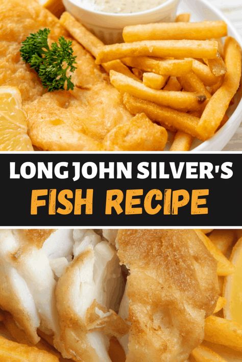 Long John Silvers Fish Recipe, Silver Fish Recipe, Tempura Fish, Long John Silvers Batter, Beer Battered Fish Recipes, Fish Batter, Fish Batter Recipe, Recipes Fish, Long John Silver