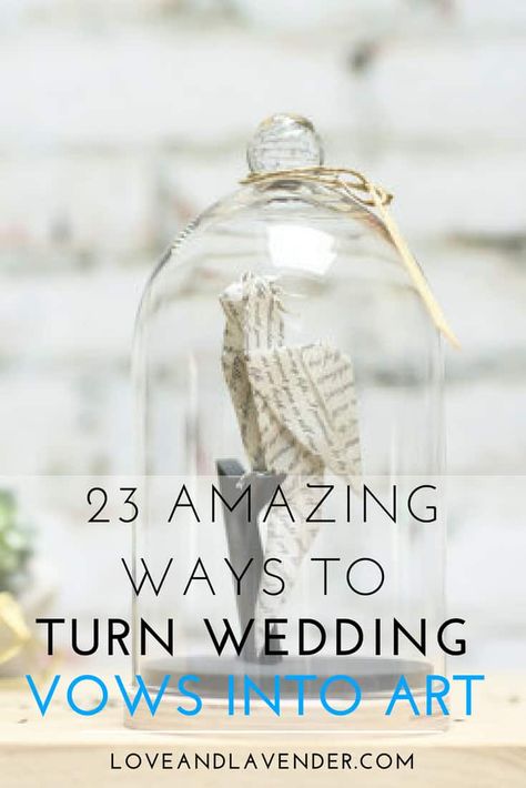 24 Amazing Ways to Turn Wedding Vows into Art Wedding Vows Gift Idea, Wedding Vows Display Ideas, Wedding Vows Keepsake Ideas, Wedding Vow Keepsake Ideas, Wedding Vow Display Ideas, Wedding Preservation Ideas, Diy Wedding Vows, Framed Wedding Vows, Framed Vows